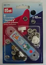 Veilige Betaling Drukknopen Jersey 12mm zwart- Prym