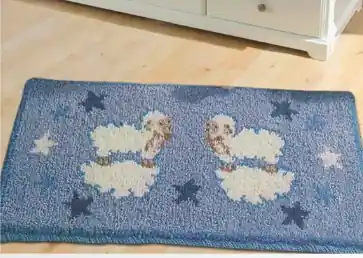 Schaapjes vloerkleed knopen - Knooppakket Smyrnalaine 3650 Voordeelprijs