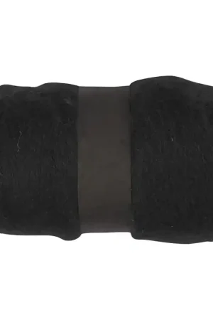 Uitverkoop Gekaarde viltwol zwart