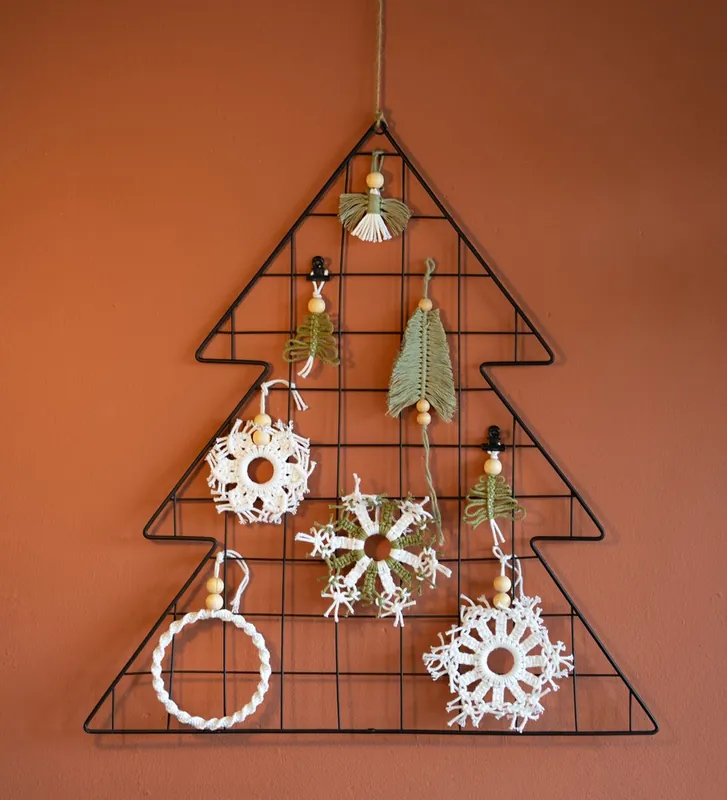 Betaalbaar Kersthangers macrameeën - Hobby Gigant macramé pakket