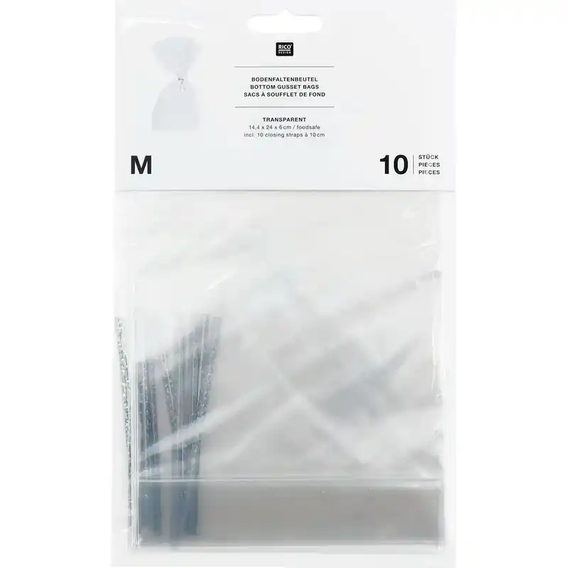Transparante cadeau zakjes - M - Rico Design Favoriet