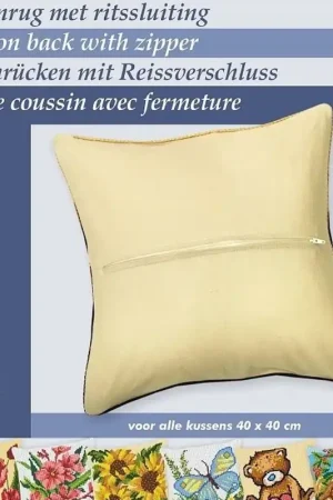 Laatste Kans Kussenrug met ritssluiting ecru - Deco-Line