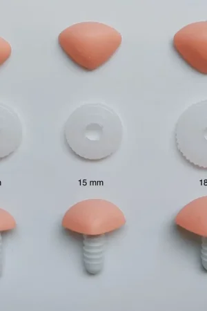 Populair Veiligheidsneusjes soft roze - per 3 stuks