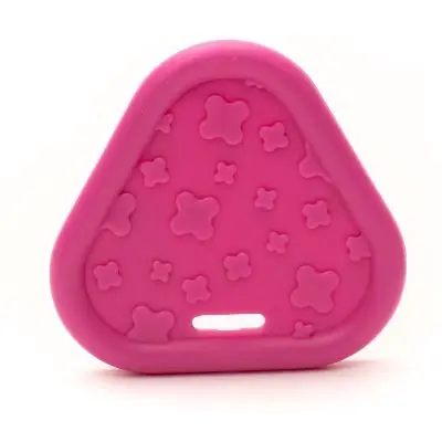 Betaalbaar Bijtring Triangel - roze -2 stuks -Durable