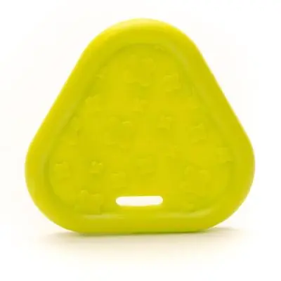 Snelle Levering Bijtring Triangel - lime -2 stuks -Durable