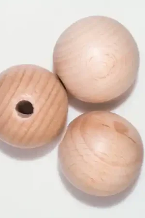 Gratis Retour Houten kralen 40 mm - 3 stuks