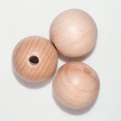 Gratis Retour Houten kralen 40 mm - 3 stuks
