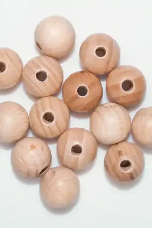 Houten kralen 15 mm - 14 stuks Finale Uitverkoop