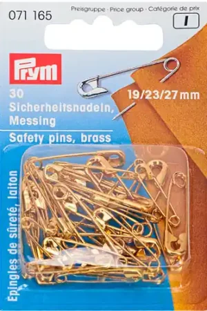 Veiligheidsspelden messing 19-23-27mm - Prym Hoge Kwaliteit