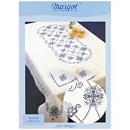 Voorbedrukt tafelkleedBaltique van margot in kruissteek excl garen afm 160x240cm Laatste Versie