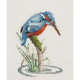 Thea Gouveneur borduurpakket ijsvogel op tak 574A aida telpatroon Shop Nu