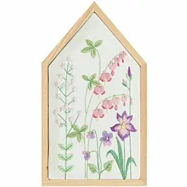 Rico Design borduurpakket lente bloemenweide 100527 voorbedrukt incl. frame Goedkoop