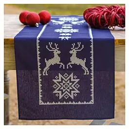 Vervaco borduurpakket tafelloper herten van Scandinavië PN-0217591 voorbedrukt Veilige Betaling