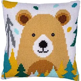 Vervaco borduurkussenpakket beer PN-0212852 voorbedrukt Op = Op