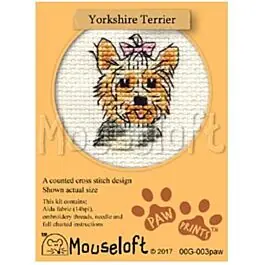 Actieprijs Mouseloft borduurpakket yorkshire terriër 00G-003 telpatroon