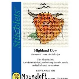 Bestseller Mouseloft borduurpakket hooglander 004-U03 telpatroon