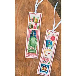 Vervaco borduurpakket 2st. boekenleggers rustgevend leeshoekje PN-0207578 telpatroon Gecertificeerd