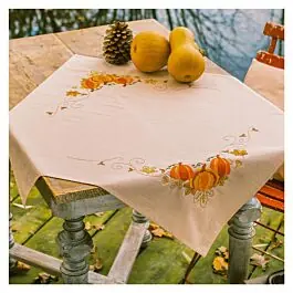 Vervaco borduurpakket tafelkleed herfstpompoenen PN-0222373 voorbedrukt Actieprijs