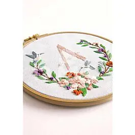 Beste Prijs DMC borduurpakket bloemenkrans TB149 voorbedrukt incl. borduurring