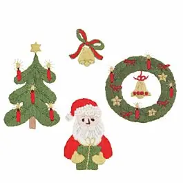 Superprijs Rico Design plak en stik kerst vrij borduren