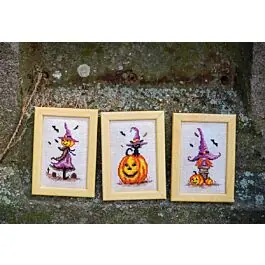 Vervaco borduurpakket 3st. halloween PN-212820 telpatroon Direct Beschikbaar