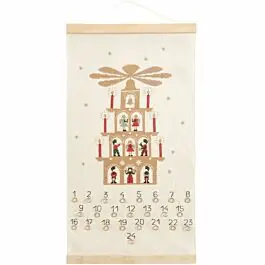 Rico Design borduurpakket adventskalender lichtjes 100486 telpatroon incl. posterhanger Exclusieve Aanbieding