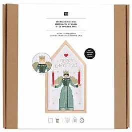 Rico Design borduurpakket engel 100483 telpatroon incl. frame Fabrieksprijs