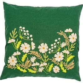 Vervaco borduurkussenpakket witte bloemen PN-0222590 voorbedrukt Veilige Betaling