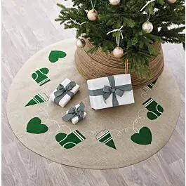 Bestseller Permin borduurpakket kerstkleed kersthart groen 45-5275 telpatroon