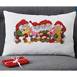 Betaalbaar Permin borduurkussenpakket kerst knutselen 83-5260 telpatroon