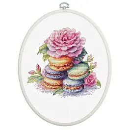 Snelle Levering Luca-s borduurpakket French Macarons BC226 telpatroon incl. borduurring