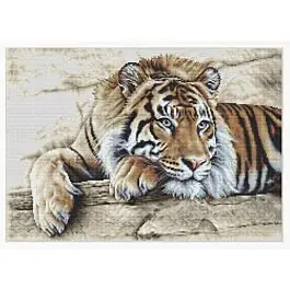 Thea Gouveneur borduurpakket Tijger 579A telpatroon Seizoensaanbieding