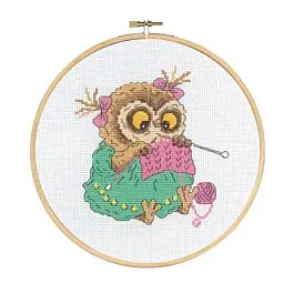 Betaalbaar Permin borduurpakket 'de breister' 92-5115 telpatroon incl. borduurring