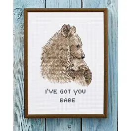 Beperkte Voorraad Permin borduurpakket I've got you babe 92-5106 telpatroon