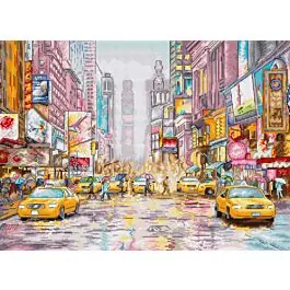 Snelle Levering Letistitch borduurpakket 'New York times square' L8222 telpatroon