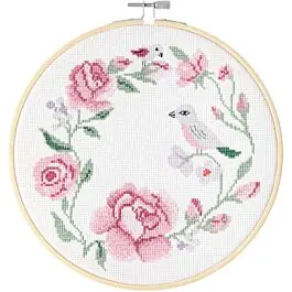 Rico Design borduurpakket rozenkrans 100413 telpatroon incl. borduurring Bestel Nu