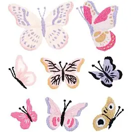 Tijdelijk Beschikbaar Rico Design plak en stik vlinders vrij borduren