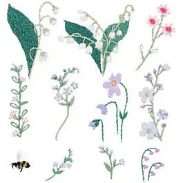 Rechtstreeks Van De Fabrikant Rico Design plak en stik flowers vrij borduren