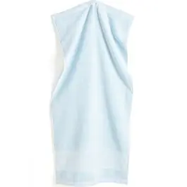 Rechtstreeks Van De Fabrikant Rico Design licht blauw handdoek met aida rand 141029