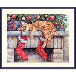 Alleen Vandaag Merejka borduurpakket Santa's Helper K264 telpatroon