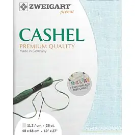 Weekendaanbieding Zweigart linnen borduurstof kl.562 licht blauw Cashel 28counts\\/11,2 draden per cm