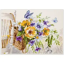 Superprijs Magic needle boduurpakket zomer boeket 210-502 telpatroon