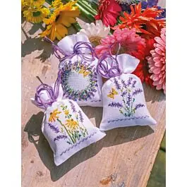 Bestel Nu Vervaco borduurpakket kruidenzakjes 3 st. lavendel PN-0203249 telpatroon