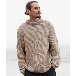 Direct Verzonden Lana Grossa heren trui met kabels breien van Alta Moda Cashmere 16 (C27,M43)