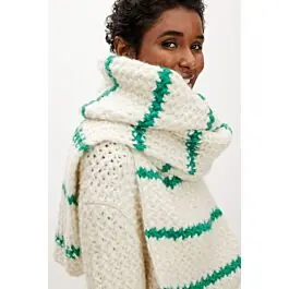 Gecertificeerd Lana Grossa sjaal breien van Alpaca Air (Filati 68, m37)