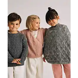 Beperkte Voorraad Phildar jongens kabeltrui breien van Phil Merinos 3.5 (247,m7)