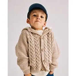 Phildar kinder kabelvest breien van Phil Douce en Merinos 6 (247,m1) Nu Kopen