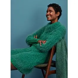 Lana Grossa jurk breien van de Basta en de Cool Merino Big (Filati 68, m5) Direct Beschikbaar