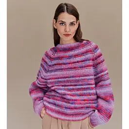 Betrouwbaar Lana Grossa topdown trui breien en haken van Picasso (LB17,M25)