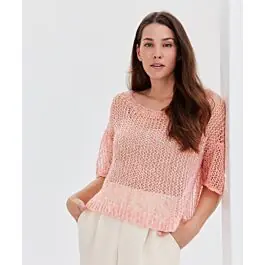 Flitsaanbieding Lana Grossa trui breien met korte mouwen van Bella (Lookbook 16, m2)